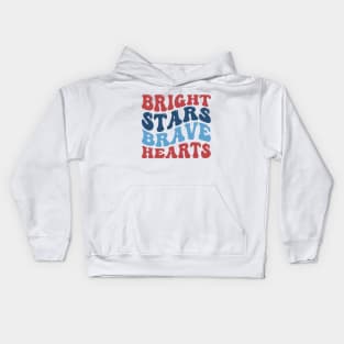 Bright Stars Brave Hearts Kids Hoodie